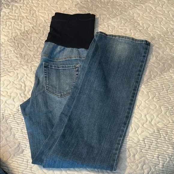Liz Lange for Target Blue Flare Jeans - Picture 2 of 3